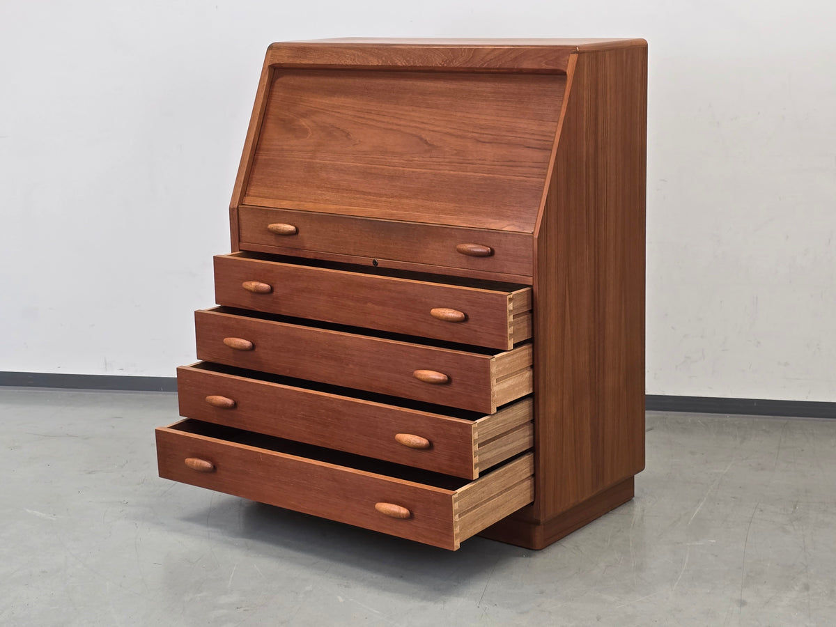 DYRLUND Sekretär Teak Mid Century Dänisch Vintage Kommode Desk Schreibtisch 60s