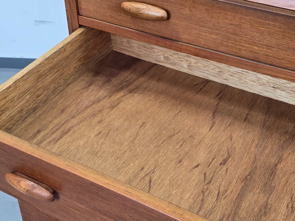 DYRLUND Sekretär Teak Mid Century Dänisch Vintage Kommode Desk Schreibtisch 60s