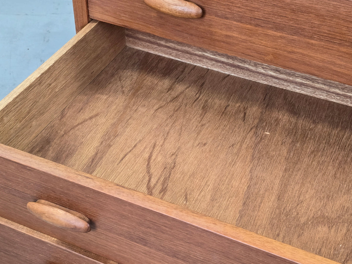 DYRLUND Sekretär Teak Mid Century Dänisch Vintage Kommode Desk Schreibtisch 60s
