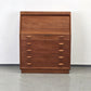 DYRLUND Sekretär Teak Mid Century Dänisch Vintage Kommode Desk Schreibtisch 60s