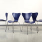 FRITZ HANSEN Serie 7 Stuhl Arne Jacobsen Blau 3107 Designer Stuhl