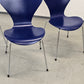 FRITZ HANSEN Serie 7 Stuhl Arne Jacobsen Blau 3107 Designer Stuhl