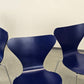 FRITZ HANSEN Serie 7 Stuhl Arne Jacobsen Blau 3107 Designer Stuhl