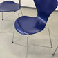 FRITZ HANSEN Serie 7 Stuhl Arne Jacobsen Blau 3107 Designer Stuhl