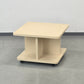 SPACE AGE Couchtisch Beistelltisch Rollen 70er Vintage Beige Mid Century