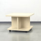 SPACE AGE Couchtisch Beistelltisch Rollen 70er Vintage Beige Mid Century
