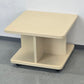 SPACE AGE Couchtisch Beistelltisch Rollen 70er Vintage Beige Mid Century