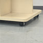 SPACE AGE Couchtisch Beistelltisch Rollen 70er Vintage Beige Mid Century