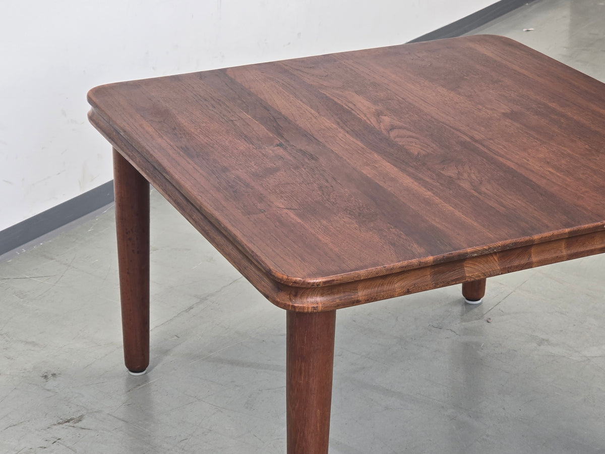 TEAK COUCHTISCH Grete Jalk Glostrup Mid Century Beistelltisch Dänisch 75x75