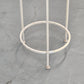 BLUMENHOCKER BLUMENSTÄNDER Vintage Metall Weiß Pflanzentisch Säule Beistelltisch