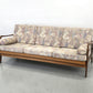 TEAK SOFA Mid Century 60s Dänisch Vintage 3-Sitzer Holz Couch Schlaffunktion