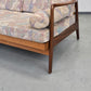 TEAK SOFA Mid Century 60s Dänisch Vintage 3-Sitzer Holz Couch Schlaffunktion