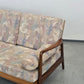 TEAK SOFA Mid Century 60s Dänisch Vintage 3-Sitzer Holz Couch Schlaffunktion