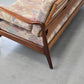 TEAK SOFA Mid Century 60s Dänisch Vintage 3-Sitzer Holz Couch Schlaffunktion