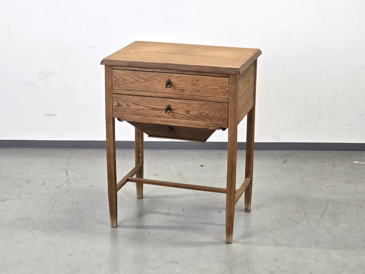 VINTAGE KOMMODE antik Beistelltisch Schränkchen Eiche Ablage Flur