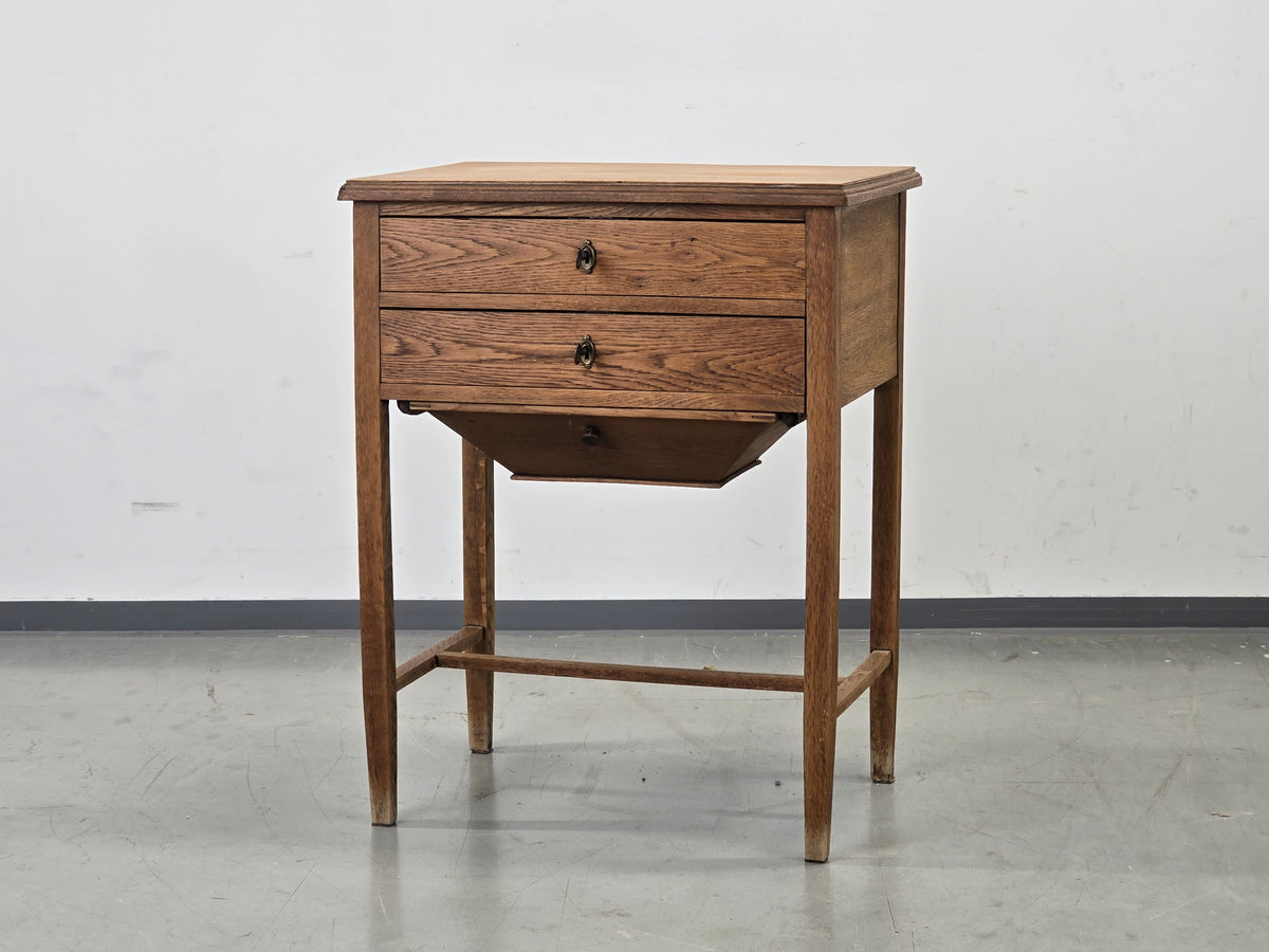 VINTAGE KOMMODE antik Beistelltisch Schränkchen Eiche Ablage Flur