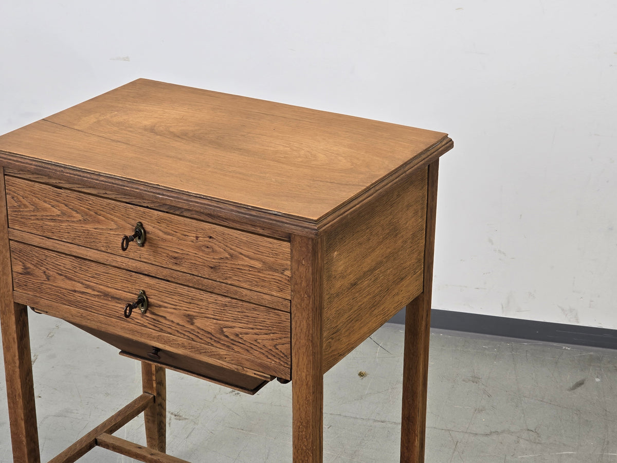 VINTAGE KOMMODE antik Beistelltisch Schränkchen Eiche Ablage Flur