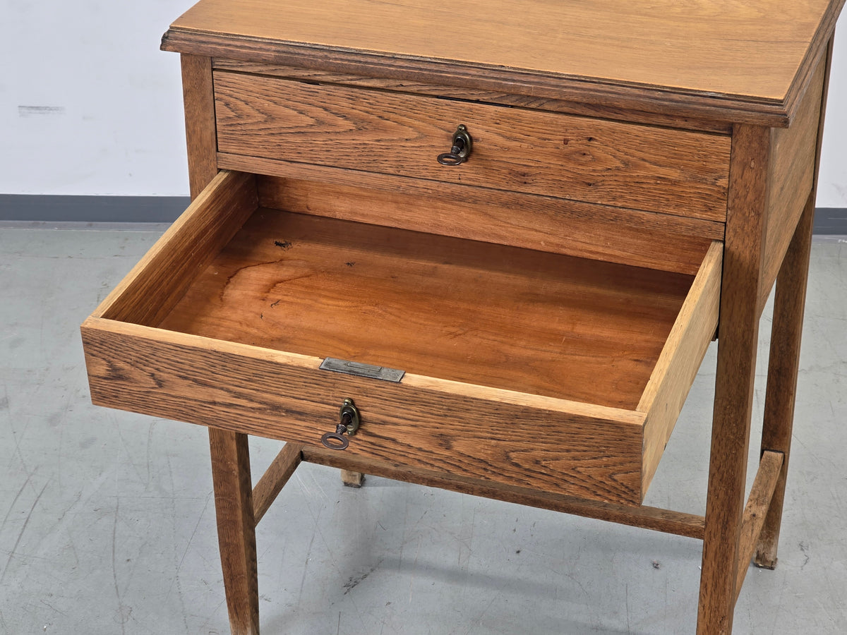 VINTAGE KOMMODE antik Beistelltisch Schränkchen Eiche Ablage Flur