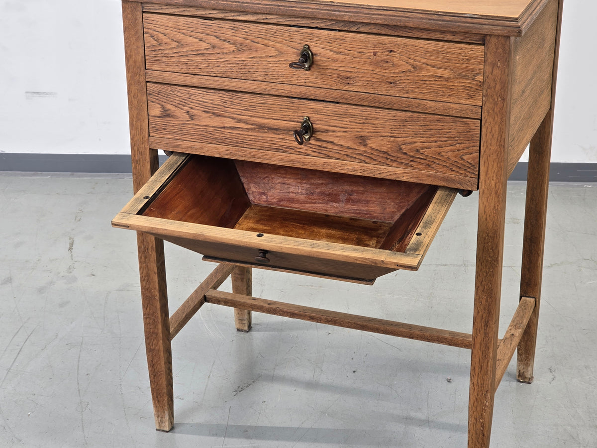 VINTAGE KOMMODE antik Beistelltisch Schränkchen Eiche Ablage Flur
