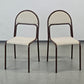 VINTAGE STUHL Postmodern 80er Metall Braun Retro Design Esszimmerstuhl