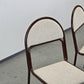VINTAGE STUHL Postmodern 80er Metall Braun Retro Design Esszimmerstuhl