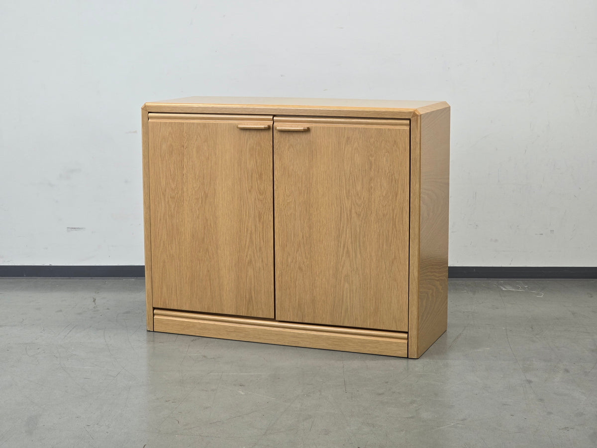SIDEBOARD KOMMODE Eiche Hell Massiv Vintage Anrichte 90er Mid Century 92 cm