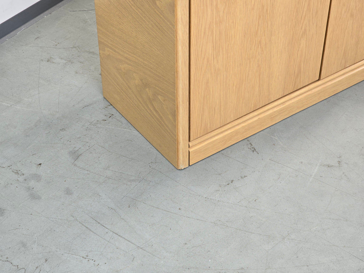 SIDEBOARD KOMMODE Eiche Hell Massiv Vintage Anrichte 90er Mid Century 92 cm