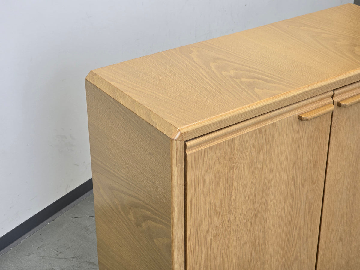 SIDEBOARD KOMMODE Eiche Hell Massiv Vintage Anrichte 90er Mid Century 92 cm