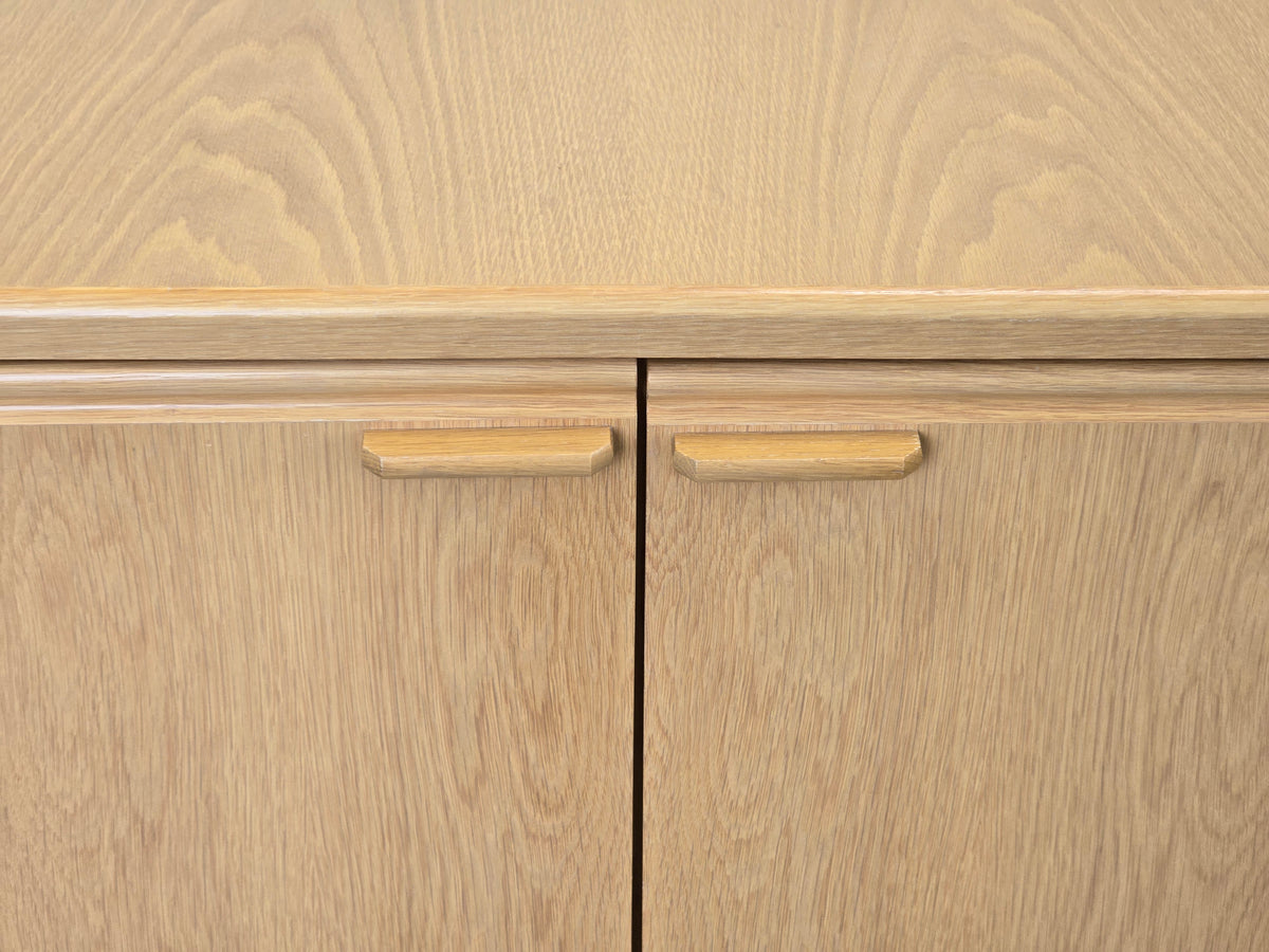 SIDEBOARD KOMMODE Eiche Hell Massiv Vintage Anrichte 90er Mid Century 92 cm