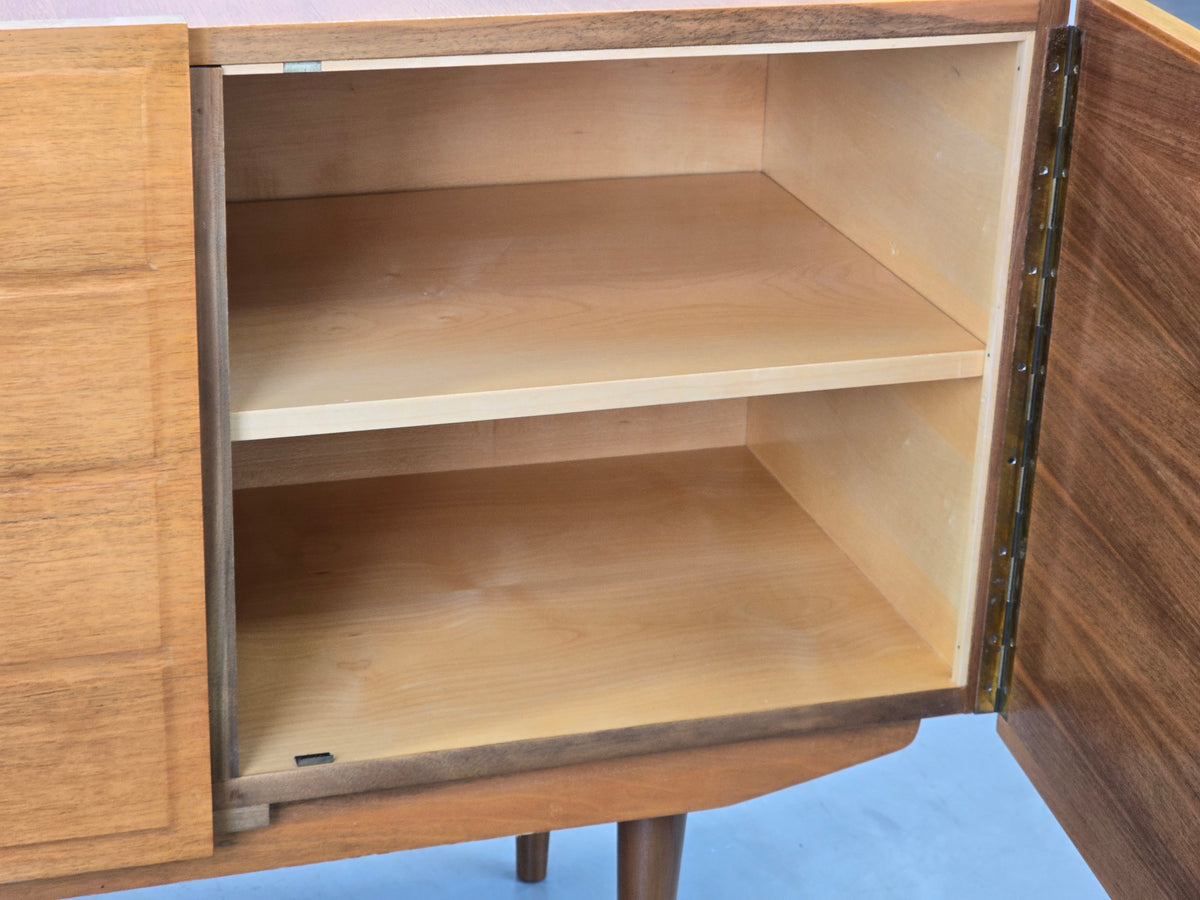 VEIGEL SIDEBOARD Mid Century Nussbaum Vintage 60er Kommode Tv Board