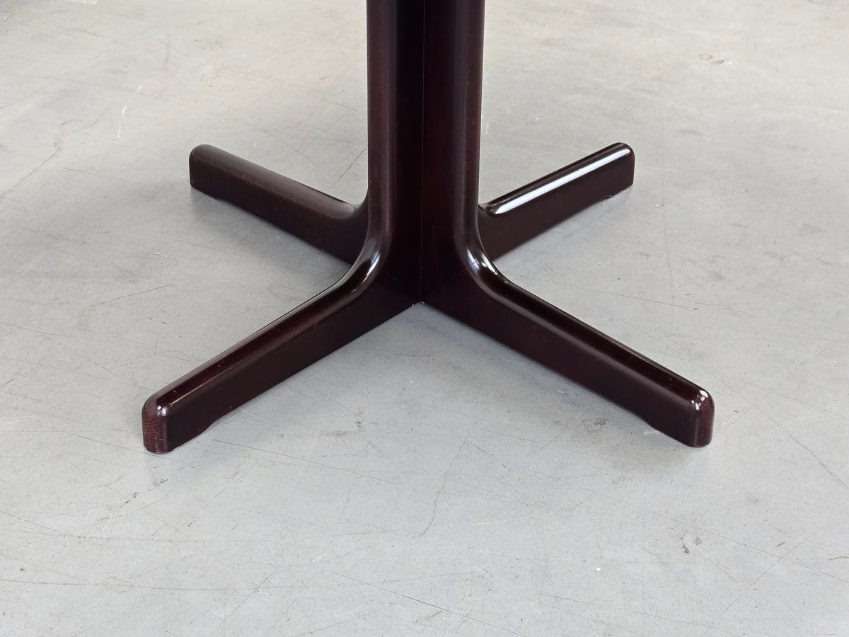LÜBKE ESSTISCH Palisander Mid Century Säulentisch Oval Ausziehbar Vintage