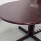 LÜBKE ESSTISCH Palisander Mid Century Säulentisch Oval Ausziehbar Vintage