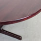 LÜBKE ESSTISCH Palisander Mid Century Säulentisch Oval Ausziehbar Vintage