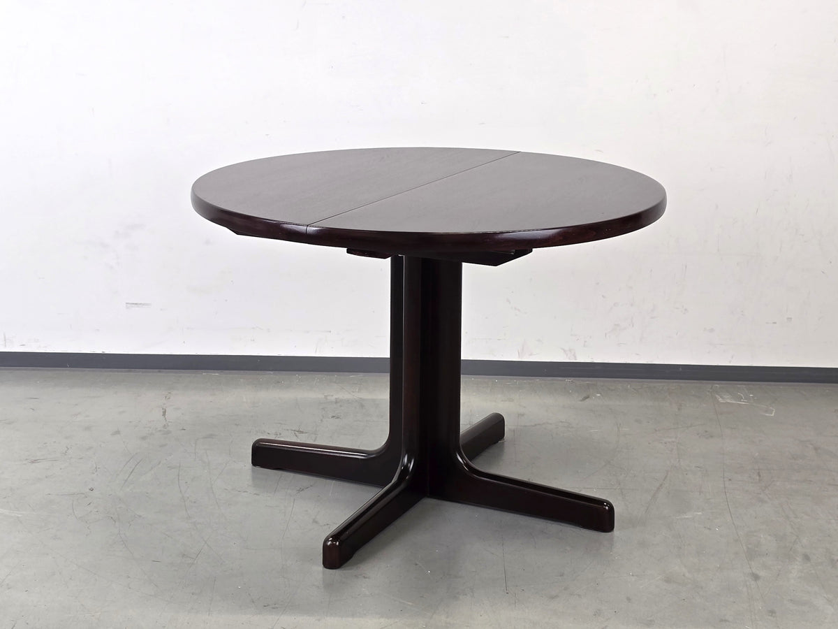 LÜBKE ESSTISCH Palisander Mid Century Säulentisch Oval Ausziehbar Vintage