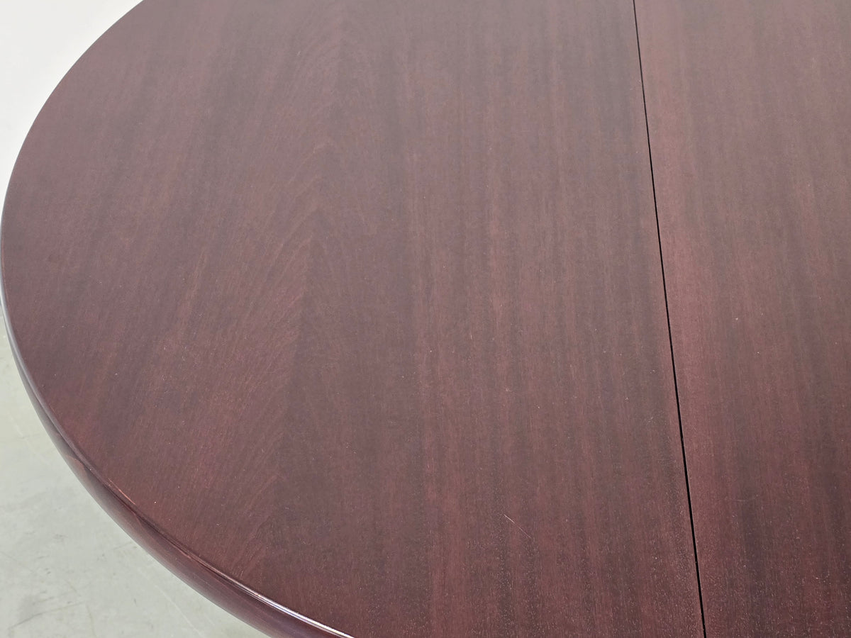 LÜBKE ESSTISCH Palisander Mid Century Säulentisch Oval Ausziehbar Vintage