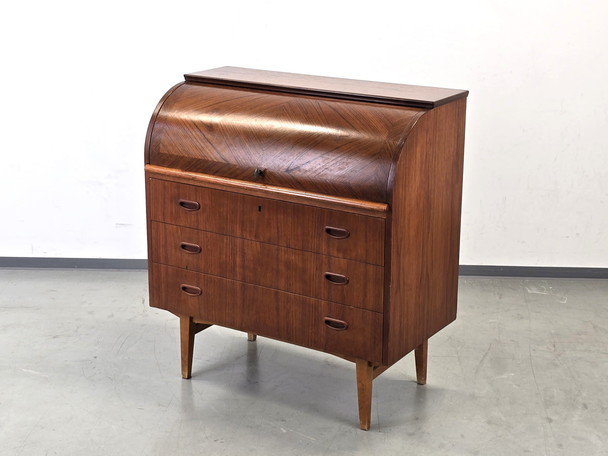 ROYAL BOARD Teak Sekretär Mid Century Rollschreibtisch Kommode 60s