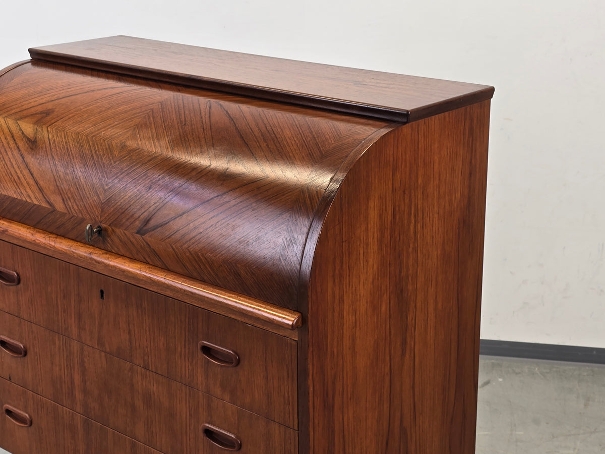 ROYAL BOARD Teak Sekretär Mid Century Rollschreibtisch Kommode 60s