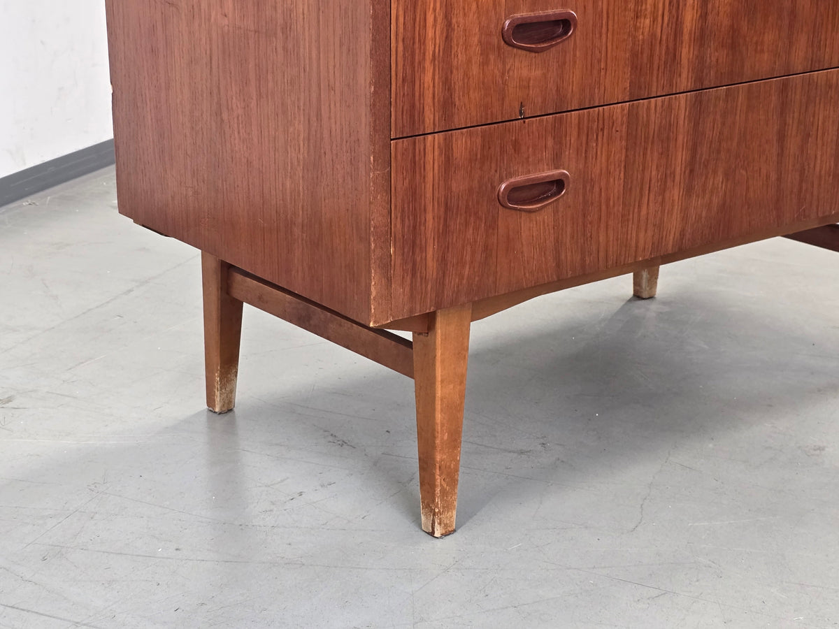 ROYAL BOARD Teak Sekretär Mid Century Rollschreibtisch Kommode 60s