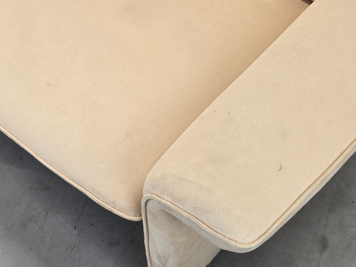 LAAUSER SOFA Vintage Sessel Samt Mid-Century 70er 80er Zweisitzer Beige Design