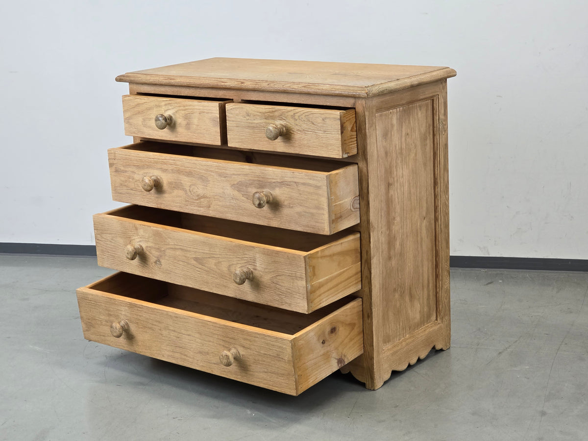 MASSIVHOLZ KOMMODE Landhaus Holz Vintage Retro Shabby Antik Schubladen