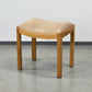 HOCKER VINTAGE Mid Century Stuhl Holz Polster Rest 60s 70s