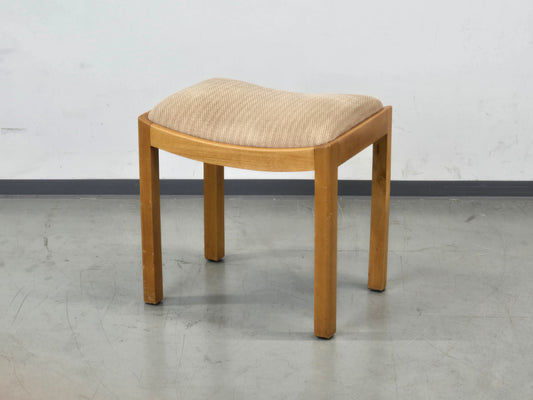 HOCKER VINTAGE Mid Century Stuhl Holz Polster Rest 60s 70s