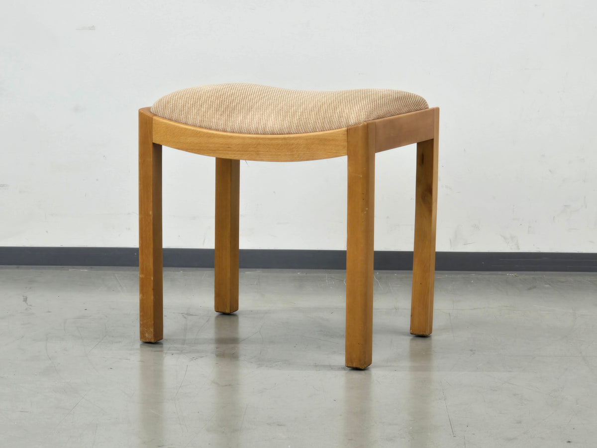 HOCKER VINTAGE Mid Century Stuhl Holz Polster Rest 60s 70s