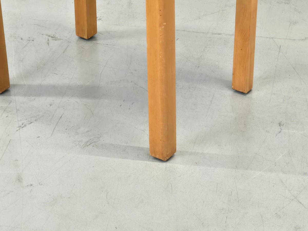 HOCKER VINTAGE Mid Century Stuhl Holz Polster Rest 60s 70s