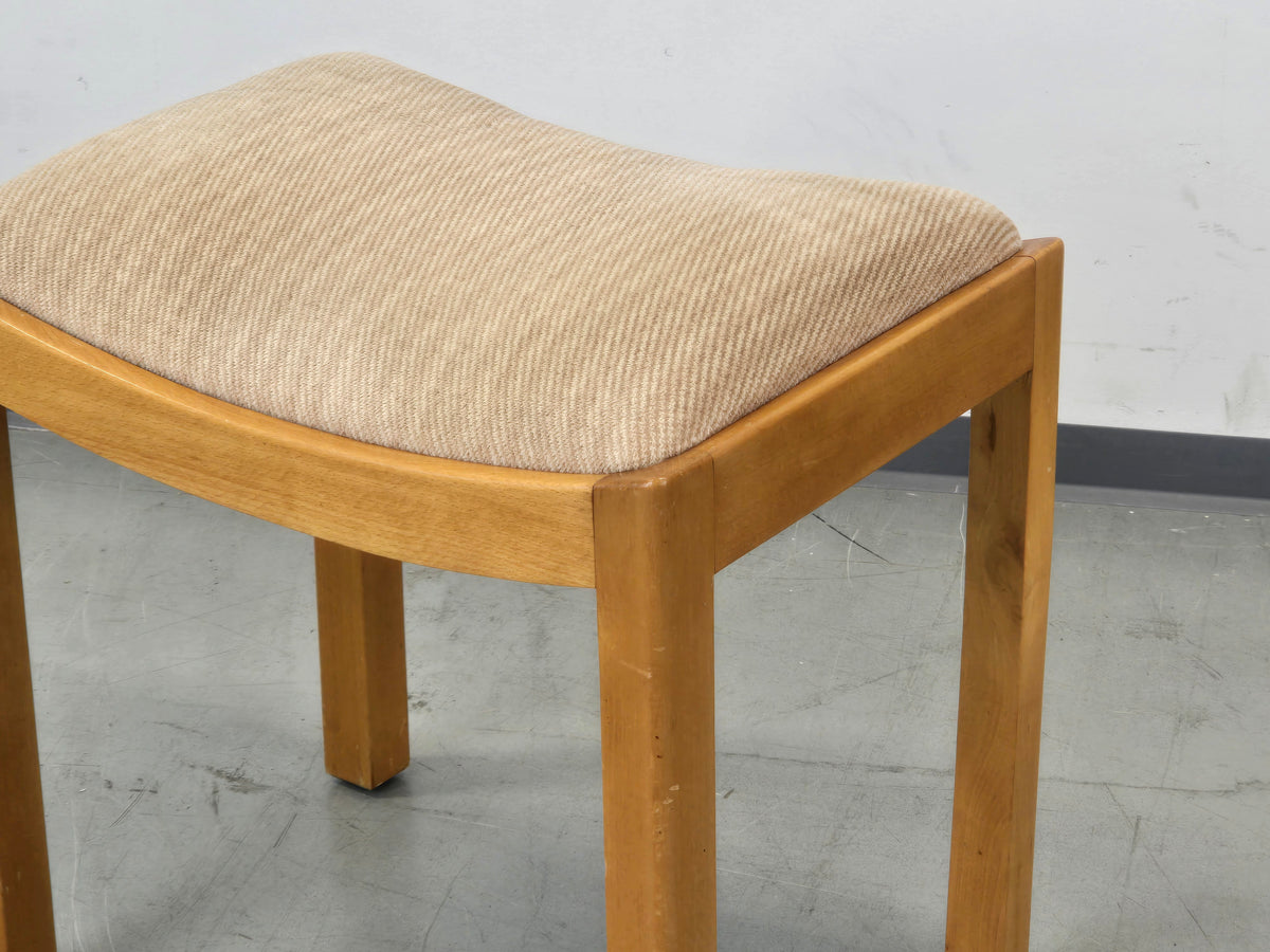 HOCKER VINTAGE Mid Century Stuhl Holz Polster Rest 60s 70s