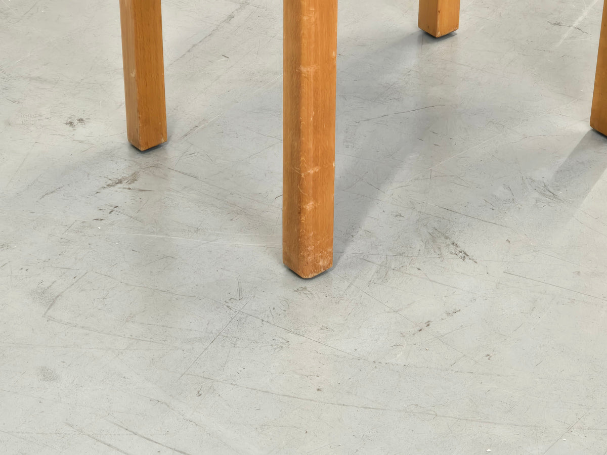 HOCKER VINTAGE Mid Century Stuhl Holz Polster Rest 60s 70s