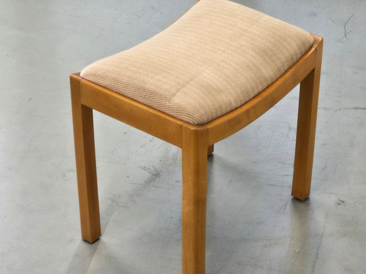 HOCKER VINTAGE Mid Century Stuhl Holz Polster Rest 60s 70s