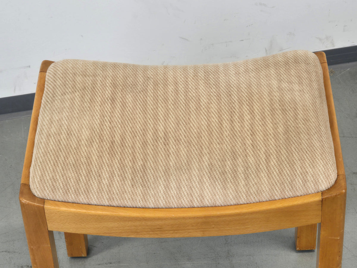 HOCKER VINTAGE Mid Century Stuhl Holz Polster Rest 60s 70s
