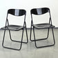 VINTAGE KLAPPSTUHL Stuhl Schwarz Space Age Mid Century Retro 70er 80er