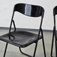 VINTAGE KLAPPSTUHL Stuhl Schwarz Space Age Mid Century Retro 70er 80er